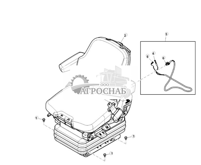 СИДЕНЬЕ ОПЕРАТОРА, ПНЕВМАТИЧЕСКАЯ ПОДВЕСКА (КАБИНА) - ST305332 527.jpg